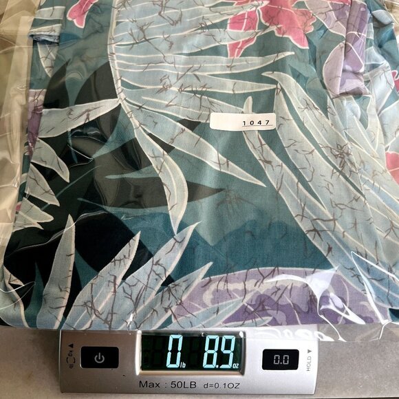 Hilo Hattie Womens XL Royal Hawaiian Creations Rayon Pop Long Dress Floral Leave - Picture 7 of 7